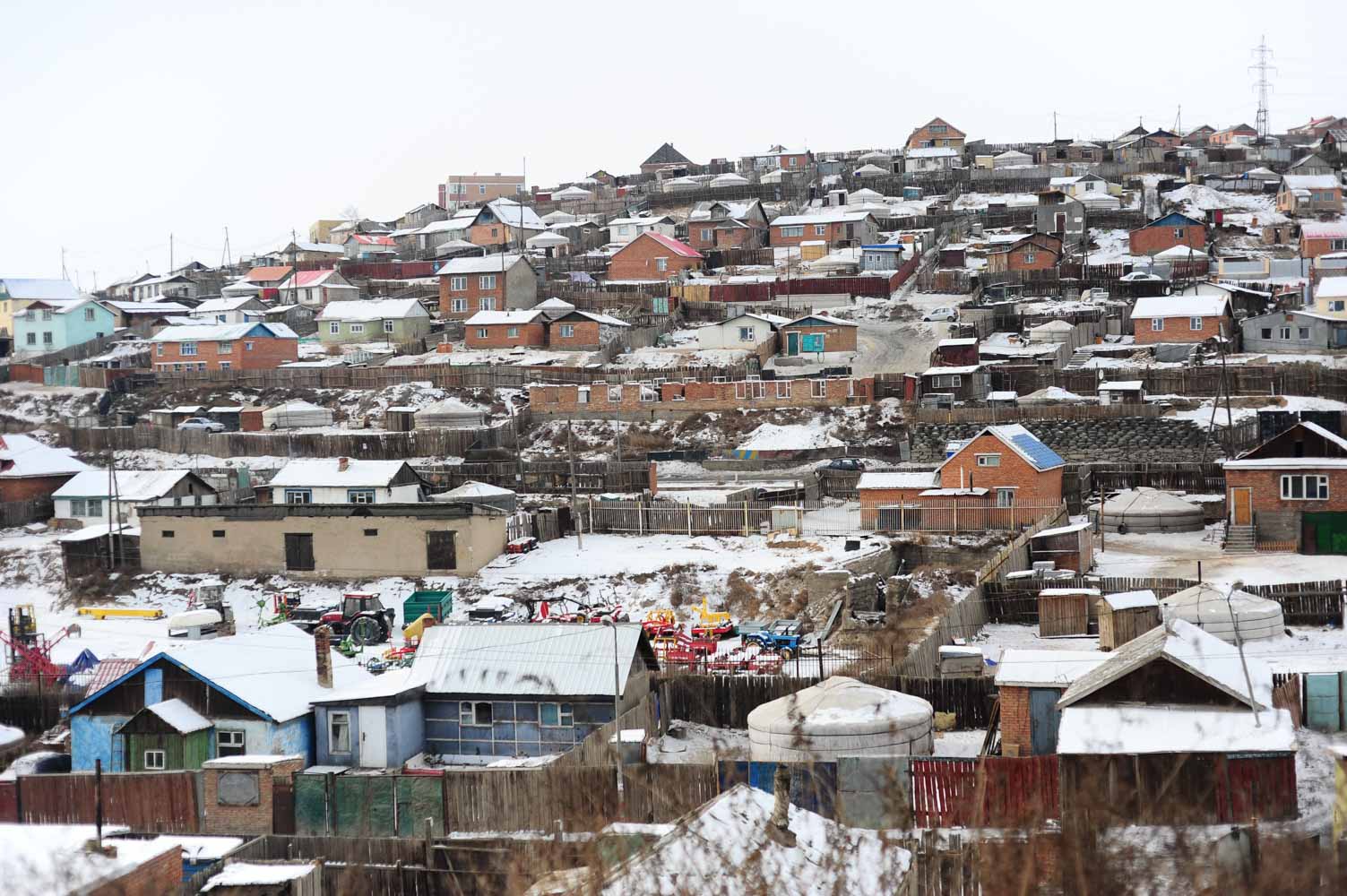 Basile Crespin - le bidonville du froid - Mongolie 