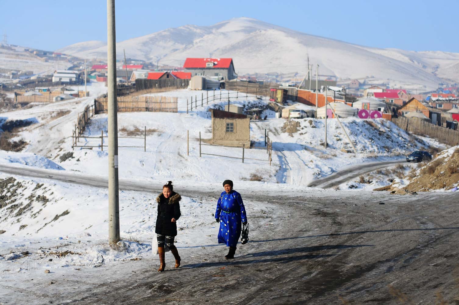 Basile Crespin - le bidonville du froid - Mongolie